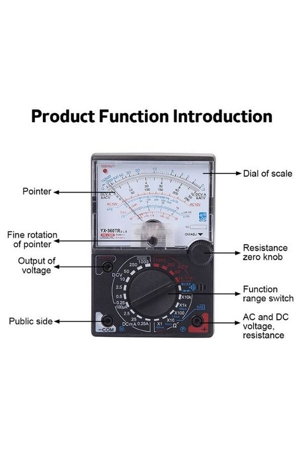 Analog Multimetre Ölçü Aleti YX-360TR - 3