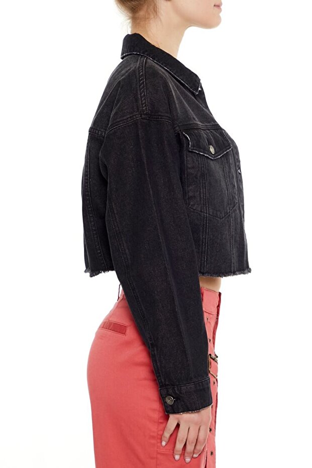 Denim Trucker Ceket - 5