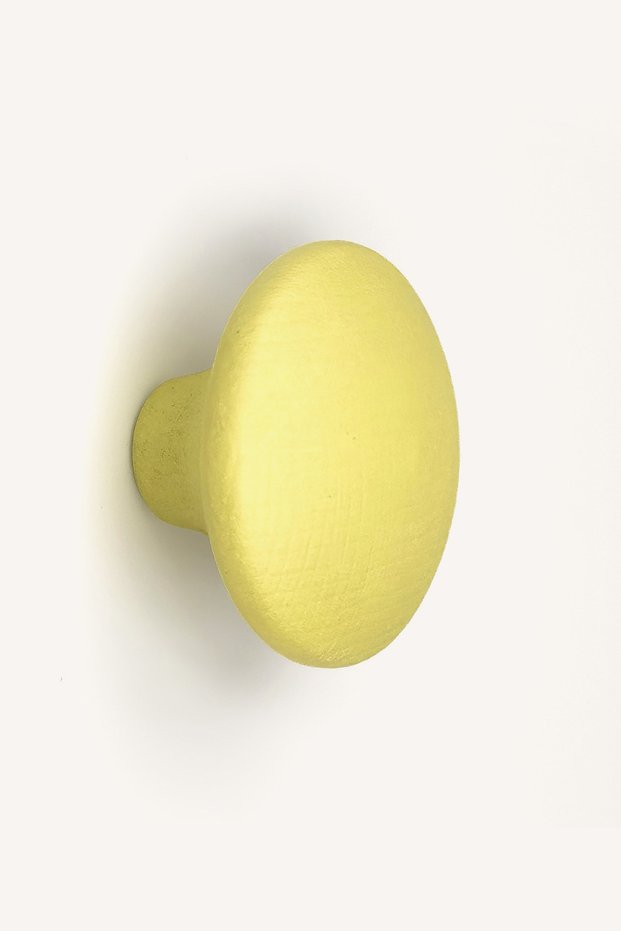 Macaron Series Yellow Wooden Children's Room Cabinet and Drawer Handle