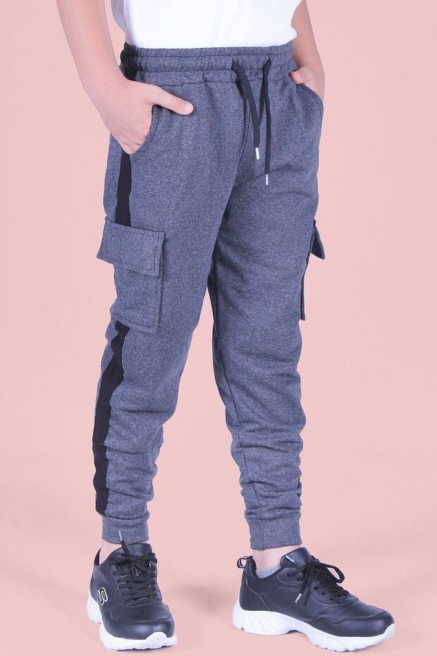 Boys' Sweatpants with Side Cargo Pocket