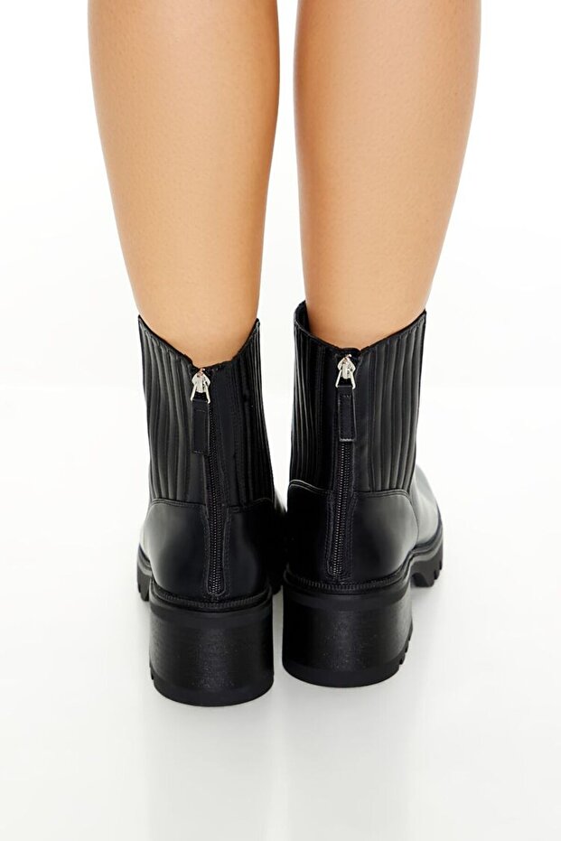 Suni Deri Blok Topuk Bot - 4