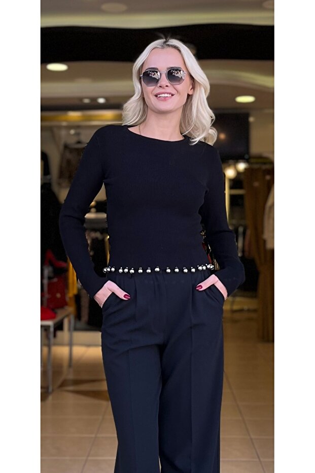 ETEK UCU AKSESUARLI TRİKO - 2