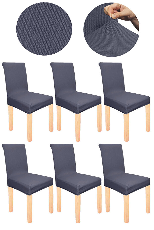 Spandex Micro Honeycomb Fabric Lycra Elastic Non-Pilling 6-Piece Chair Cover Quality Chair Cover