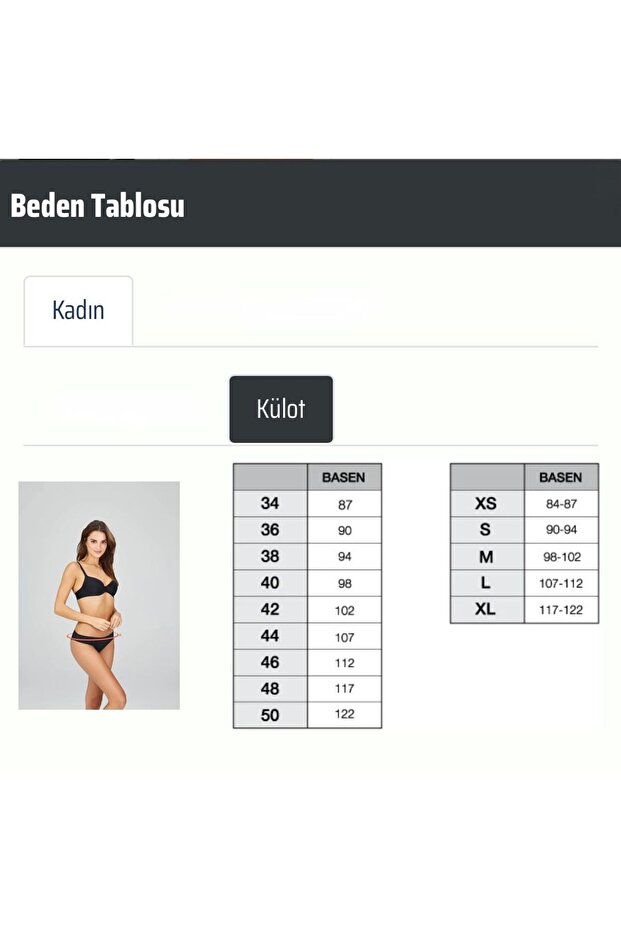 Basic Düz Modal-Pamuk 2'Li Külot - 5