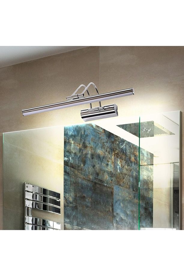 Resim,tablo, Ayna Üstü Banyo Ledli Aplik 220v 5 Renk Krom Flüt Aplik 3000k Günışığı (PİLLİ DEĞİLDİR) - 8