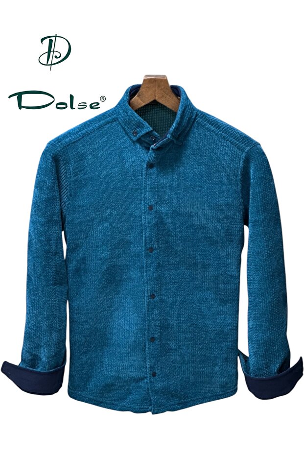 Slimfit Premium Örme Kumaş Gömlek - 1