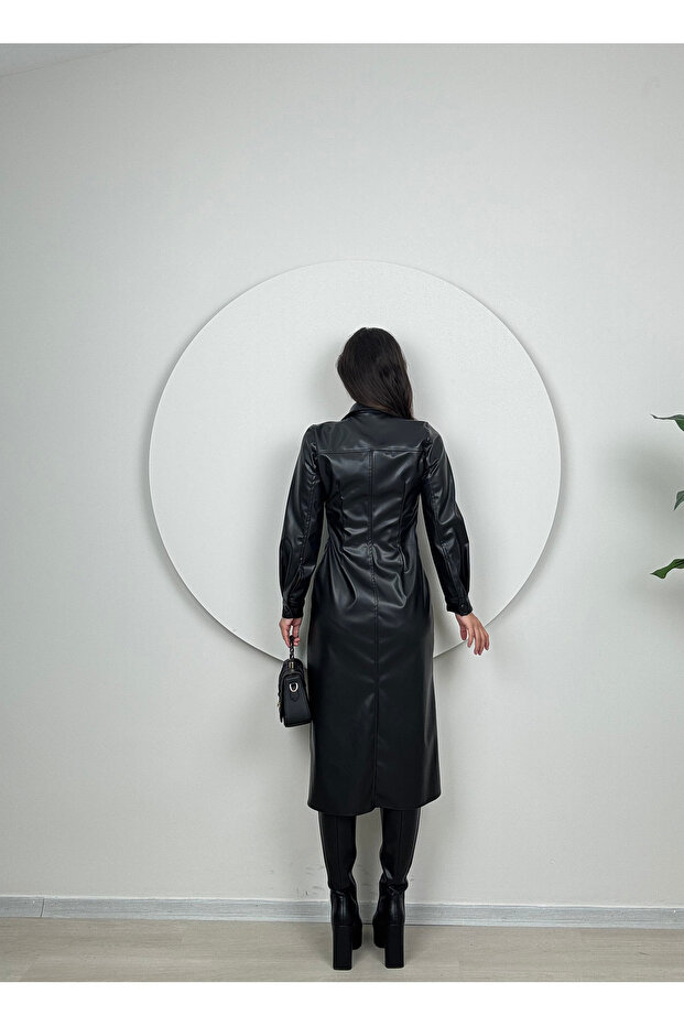 Deri Ceket Elbise - 2