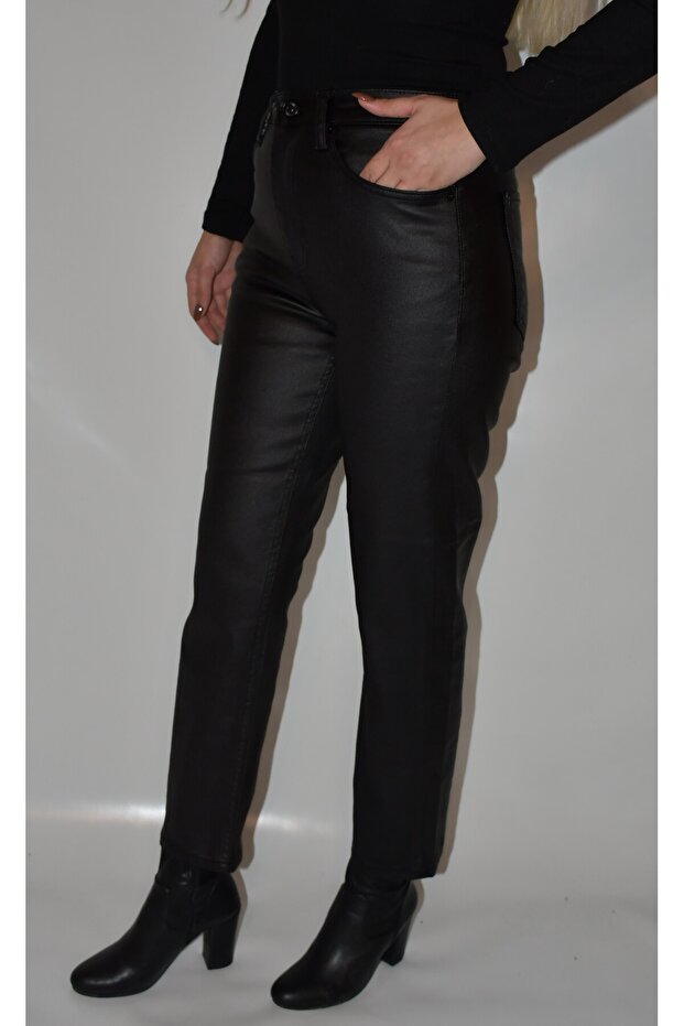 Kadın Mumlu Fit Mom Jean - 2