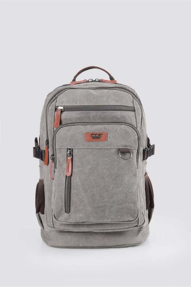 51451 حقيبة ظهر قماش رمادية - 1