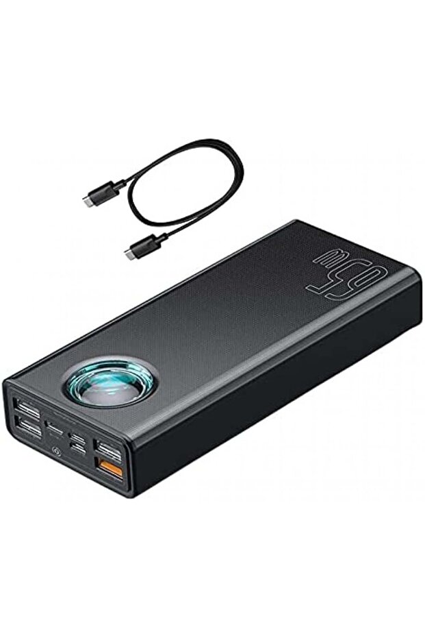 DZ-ST Baseus Amblight Digital Display Quick Charge Power Bank 30000mAh أسود