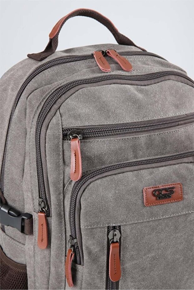 51451 حقيبة ظهر قماش رمادية - 3