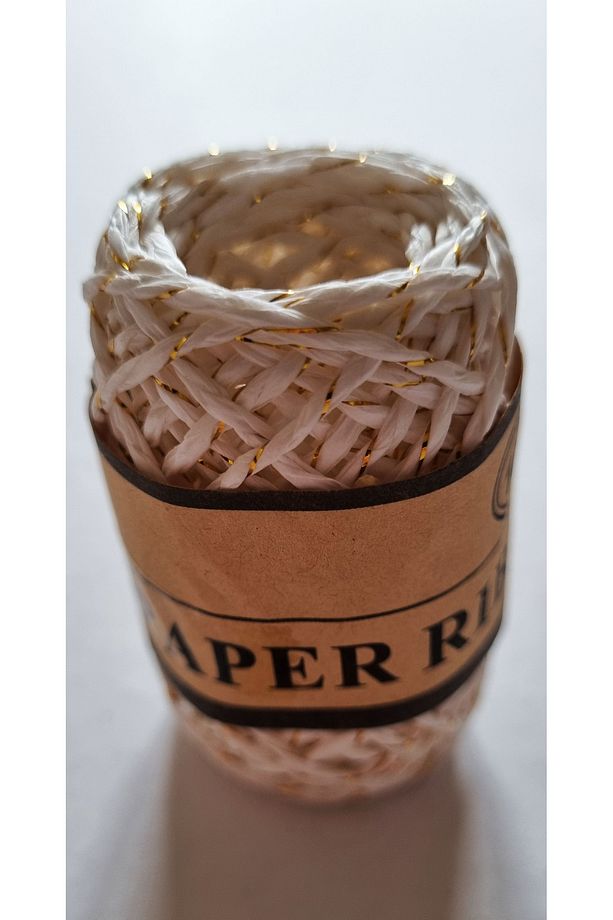 Renkli Simli Kağıt İp Paper Ribbon 10m - Renk Seçenekli 1 Adet - 1