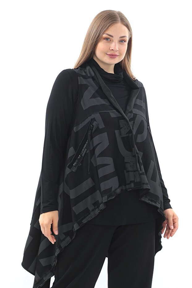 سترة سوداء - موديل 23587 - 3