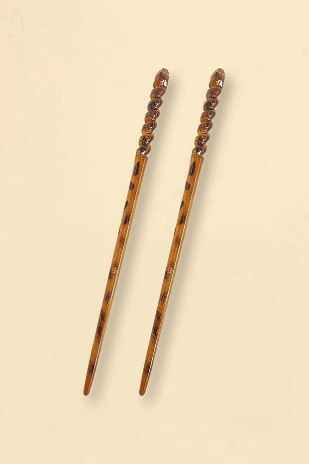 Brown Double Knob Buckle - 2