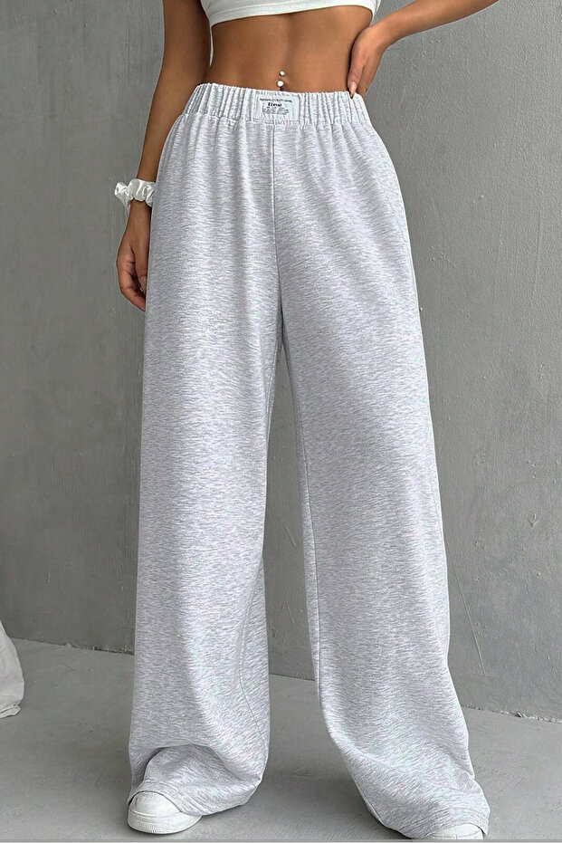 Women's Gray Label Detailed Two Thread Wide Leg Sweatpants