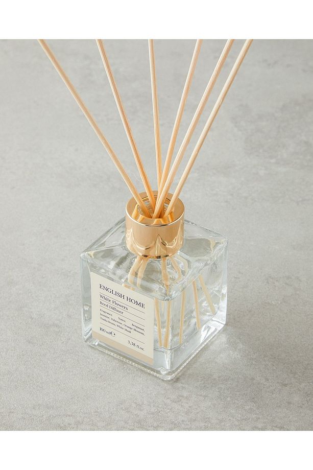 Beyaz Çiçekler Çubuklu Oda Kokusu 100 ml - 3