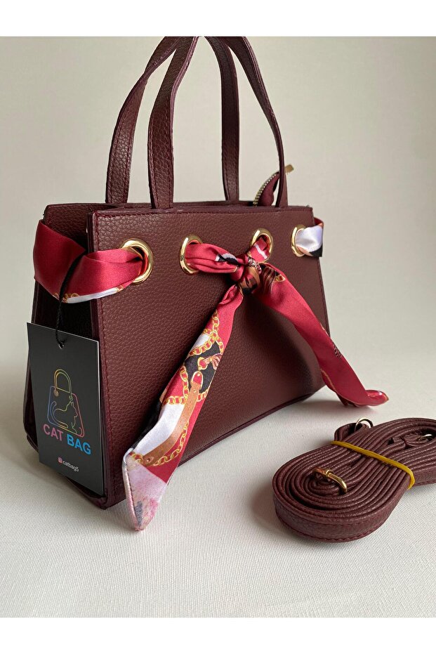 Handbag Burgundy Women's Hand Bag