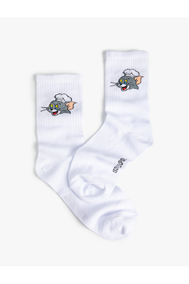 Tom and Jerry Socket Socks Licensed Embroidered