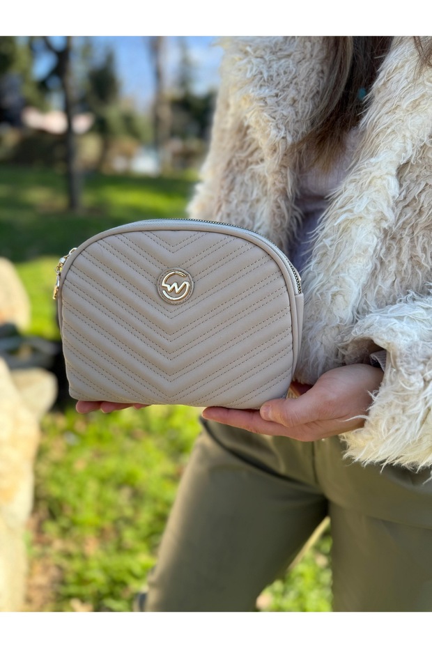 Simple and Stylish Women's Cross Shoulder and Portfolio Bag with Sand Compartment and Adjustable Strap