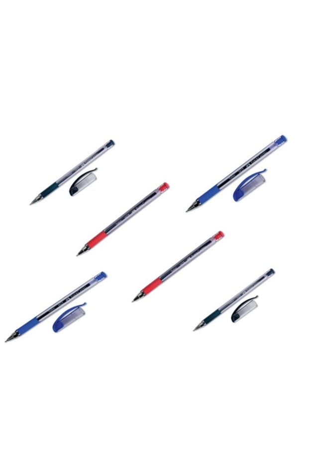 1425 Faber Needle Tip Ballpoint Pen Set of 6, 0.7 mm, 3 Different Colors