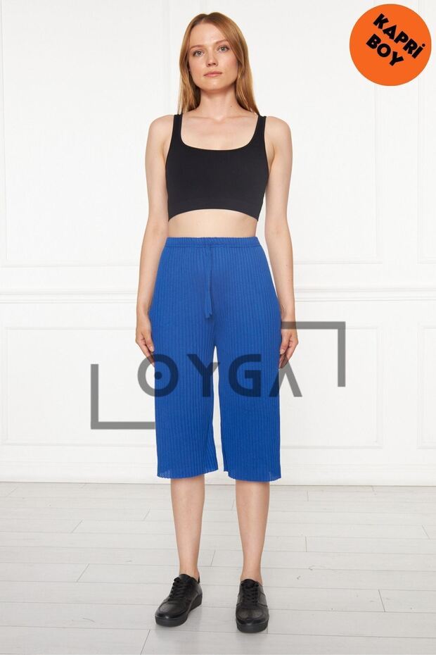 Sax - Women's Ribbed Rap & Sweatpants, Casual Home Wear Pajama Pants