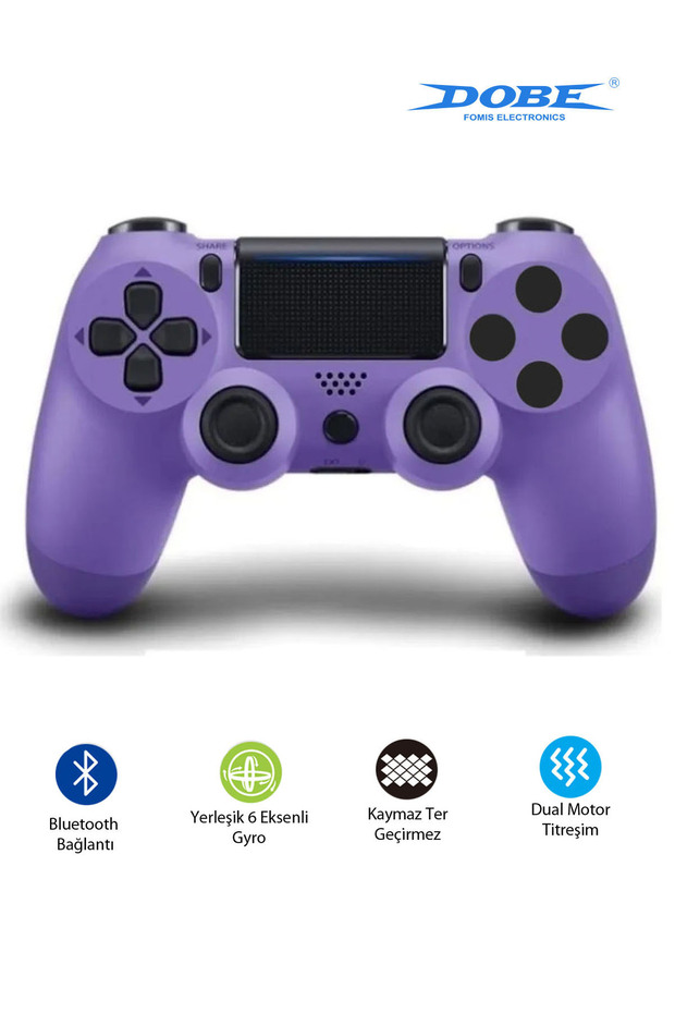 PS4-PC-Android BOX-Android-IOS Telefon Tablet Uyumlu Titreşimli Bluetooth Oyun Kolu - 1