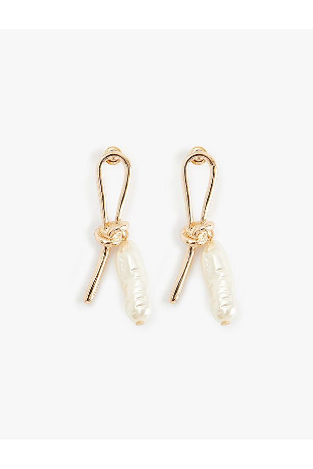 Pearl Earrings Bow