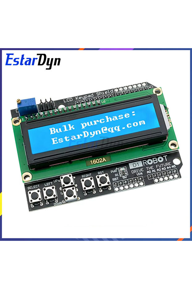 لوحة مفاتيح LCD Estardyn 1602 درع LCD1602 شاشة LCD 1602 لـ Arduino ATMEGA328 ATMEGA2560 ... - 1
