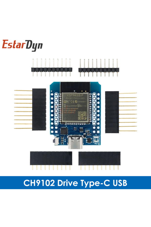 CH9102 Drive Type-C D1 Mini ESP32 ESP-32 WiFi+Bluetooth إنترنت الأشياء لوحة التطوير القائمة على E
