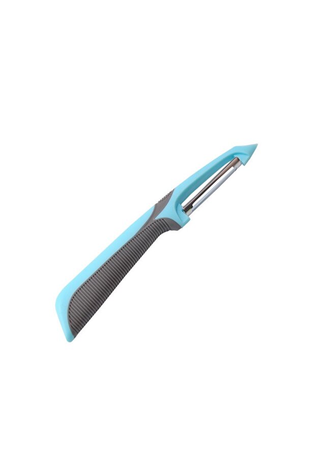 Grayish blue Anti Slip Handle Peeler, Peeler, Magic Tool, Melon, Potato, Fruit, Scraper, Kitchen Veg
