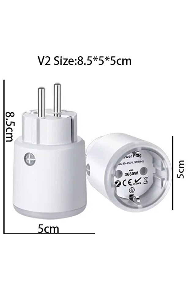 Tuya Smart Zigbee Plug Socket 3680W 16A Power Energy Monitoring Timer Switch EU Outlet Voice Control - 1