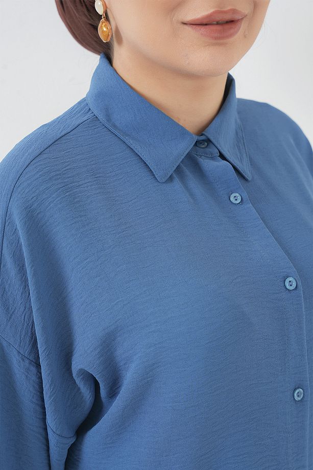 6593 Oversize İkili Takım - İndigo - 6
