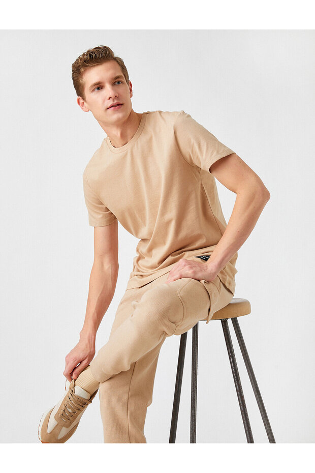 Slim Fit Basic Tişört - 1