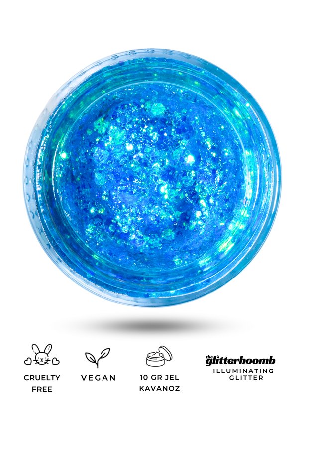 - Jel Glitter - Cielo
