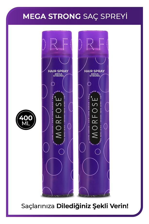 Mega Strong Saç Spreyi 400 ml 2 Adet - 1