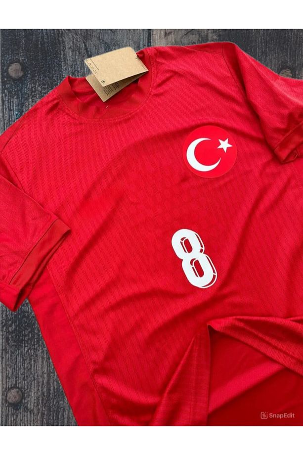Türkiye Euro 2024 A.r.d.a-g.ü.l.e.r 8 Numara Yetişkin Forması (KIRMIZI) - 2
