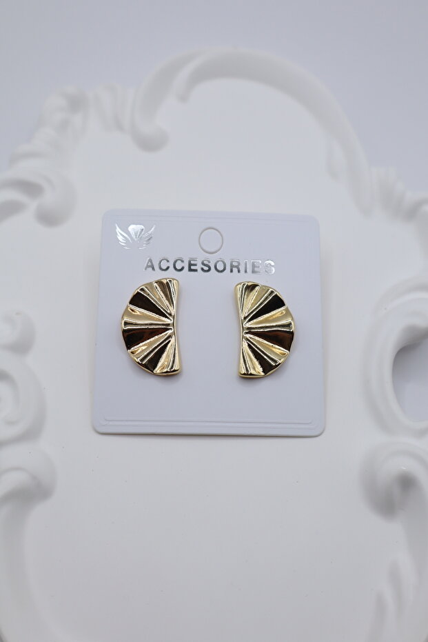 Women's Earrings 2cm Symmetrical Fan Earrings