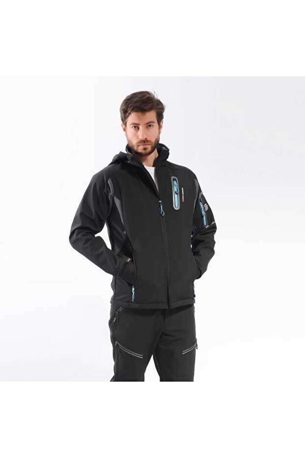 Eagle Softshell Ceket-siyah-mavi - 3