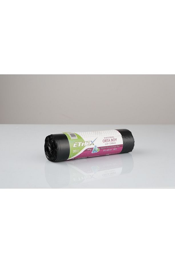 Endüstriyel Orta Çöp Torbası/poşeti (10 ADET 150GR 55 X 60 CM 30LT 20 RULO) - 3