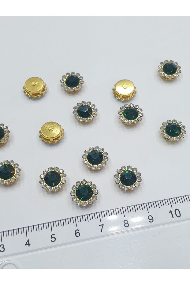 Stone Daisy - 10mm Green S (50 Units)
