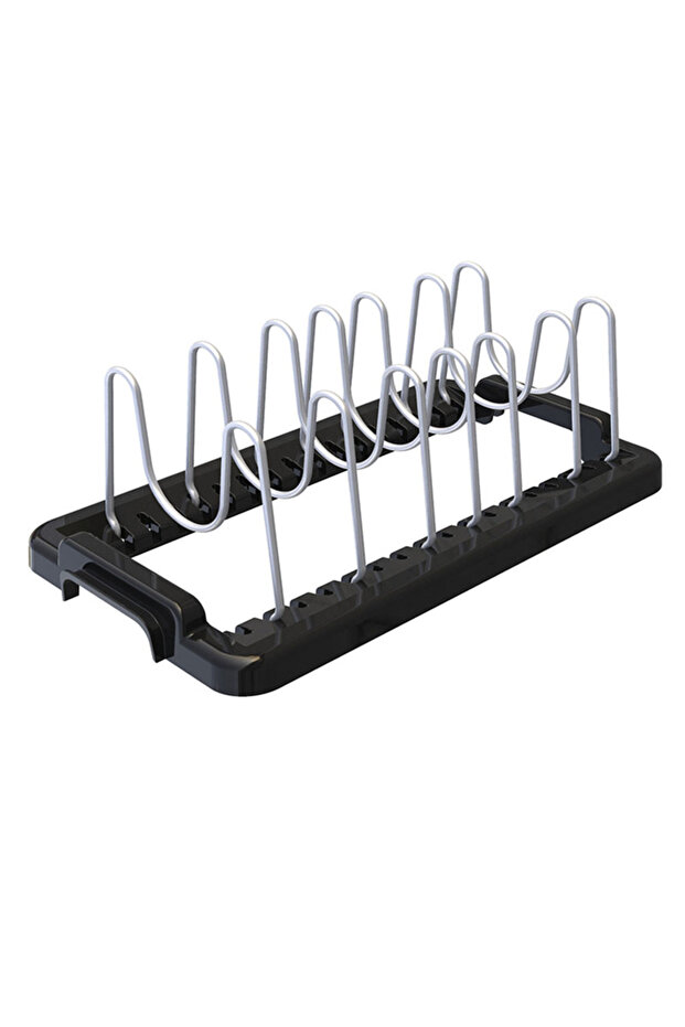 Fin In-Cabinet Pot Lid Holder - Black