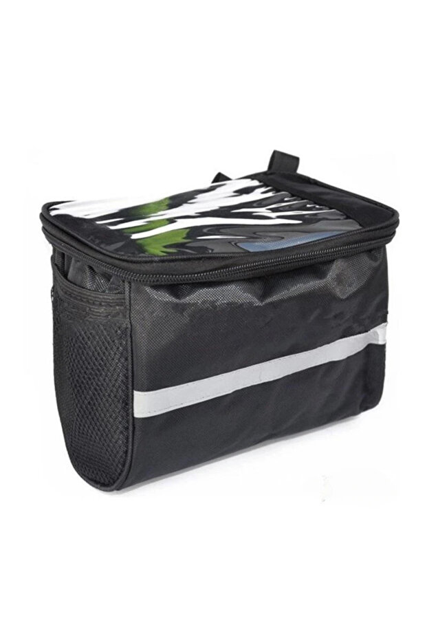 Black Bicycle Front Handlebar Bag Outdoor Cycling Bike Phone Mount Bags