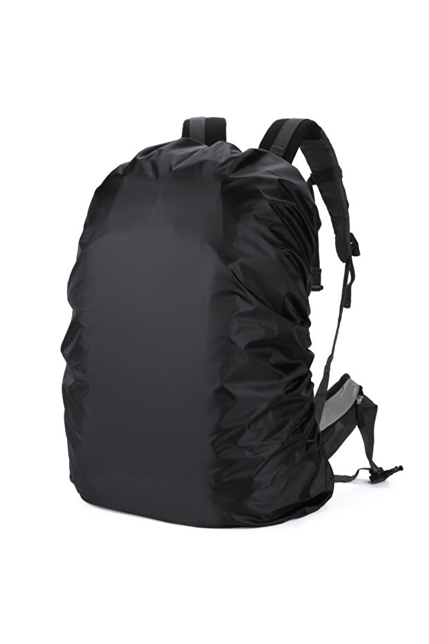 20L Black Practical Backpack Rain Shield Waterproof Dustproof Sun-protected Bag Shield Outdoor Campi