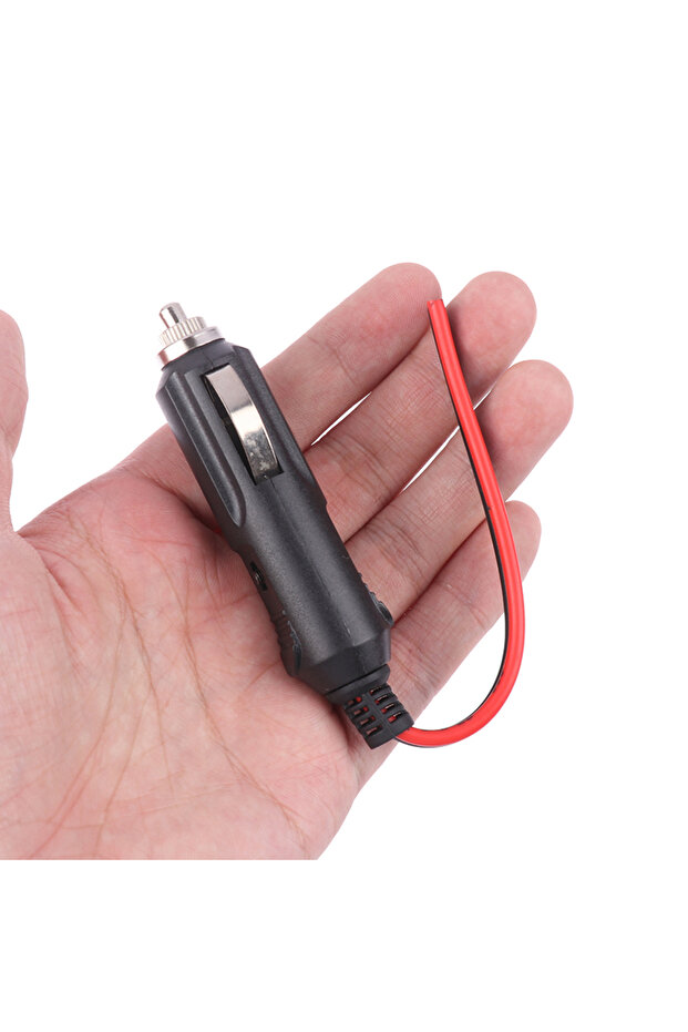 High Quality 1PC Copper Wire High-power 16AGW 12V 24V Auto 20A Male Car Cigarette Lighter LED Soc...