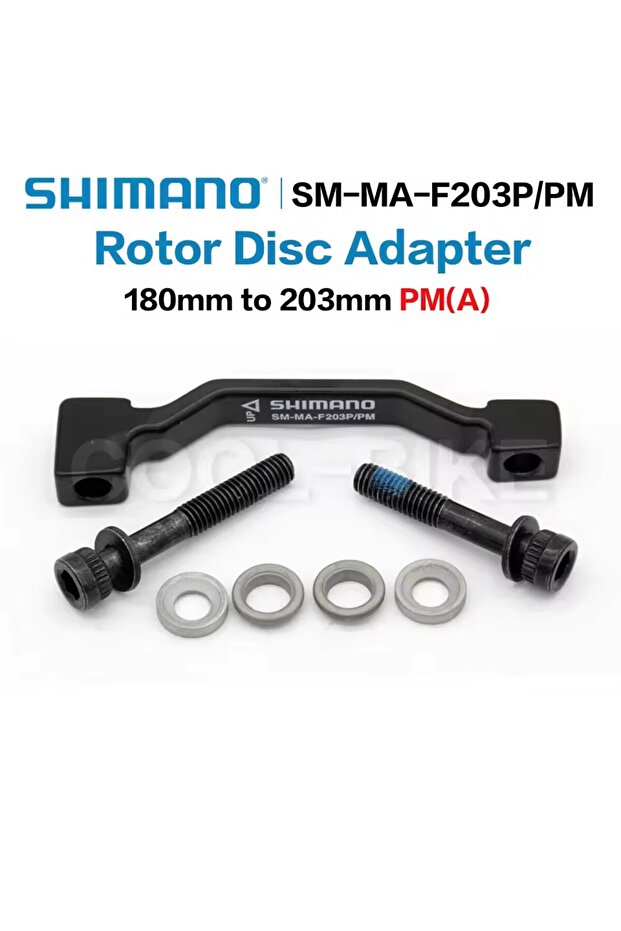 PM to PM 180 to203mm SHIMANO Original Disc Brake Adapter PM A Pillar Disc Brake Bracket For 180mm 20