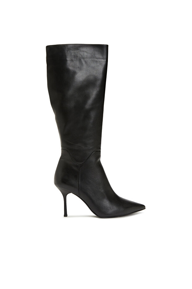 Siyah Kadın Deri Çizme - 2