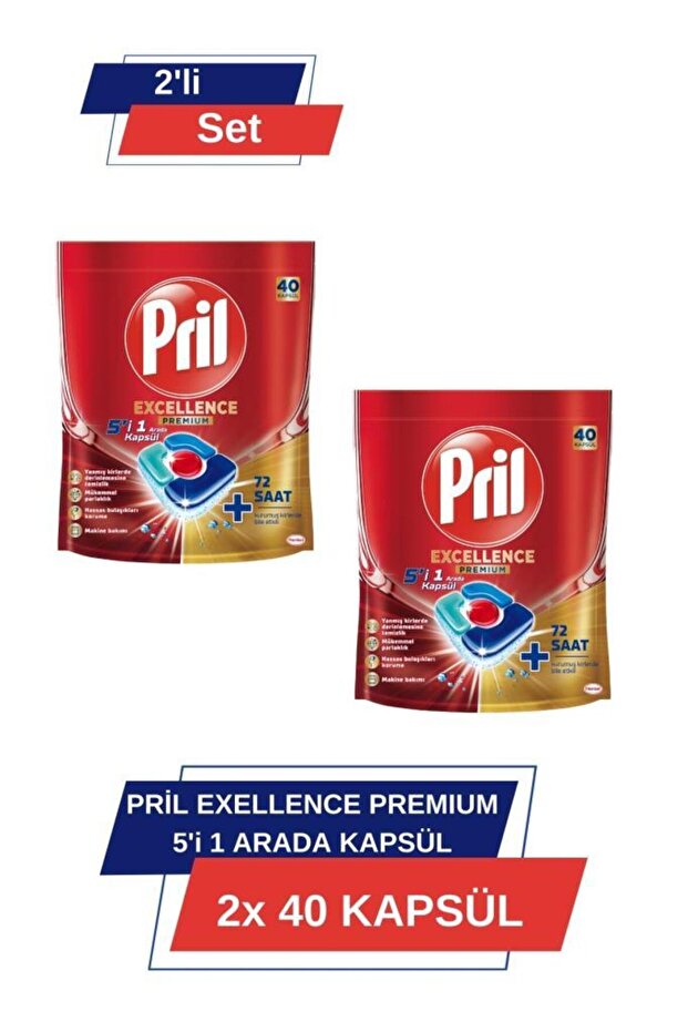 Excellence Premium 5’i 1 Arada 40'lı Kapsül 2'li Set (80 KAPSÜL) - 1