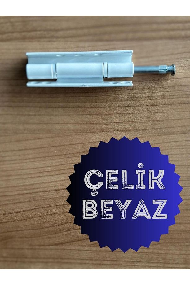 PVC Pimapen Kapı Pencere Menteşesi Çelik 90mm Beyaz/10 Adet) VİDALAR DAHİL - 4