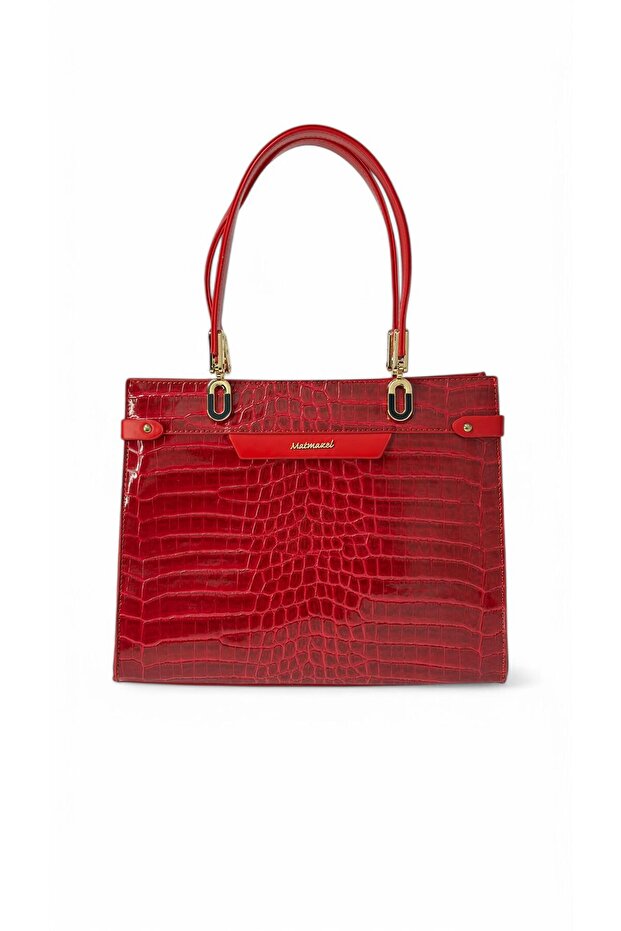 29X23X9Cm Mademoiselle Crocodile Pattern Shoulder Bag 100110372