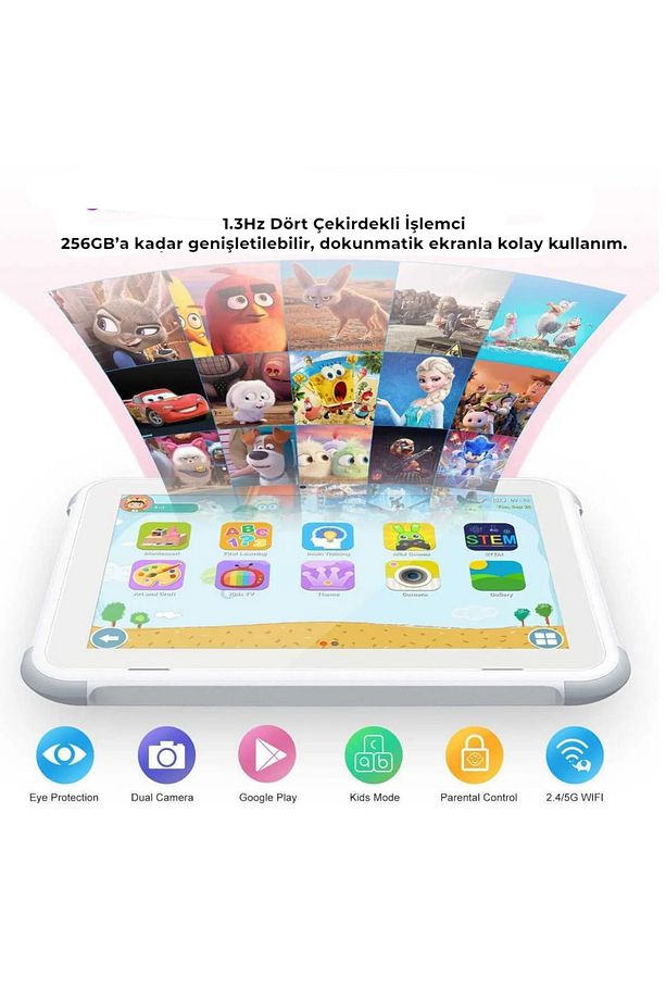 8 Inç Çift Sim Kartlı 4g Tablet,4500 Mah, Type-c Şarj, 5g Wi-fi, Android 9.0, 2 Gb Ram - 5